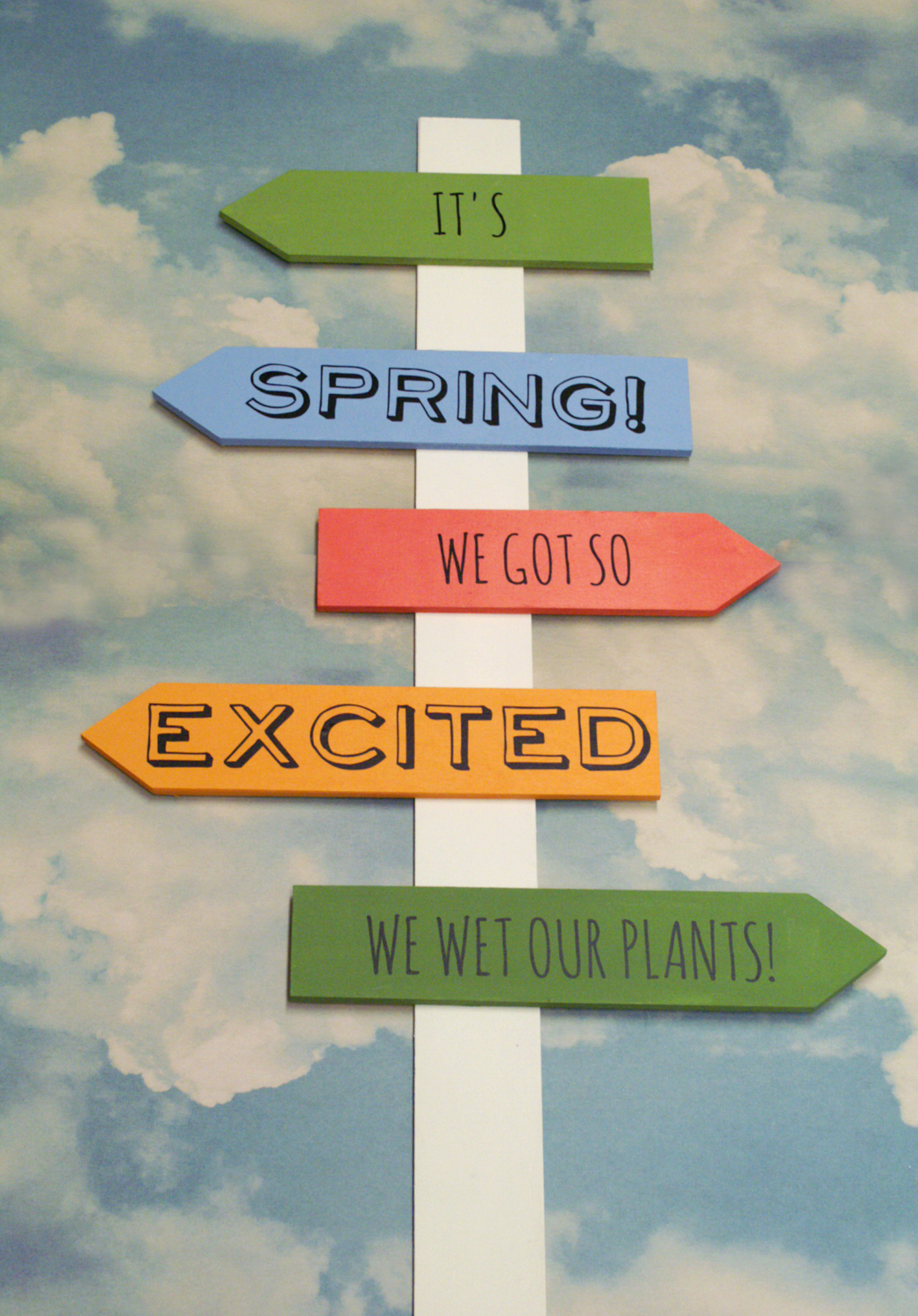 Ben Franklin Crafts and Frame Shop DIY Spring Directional Sign