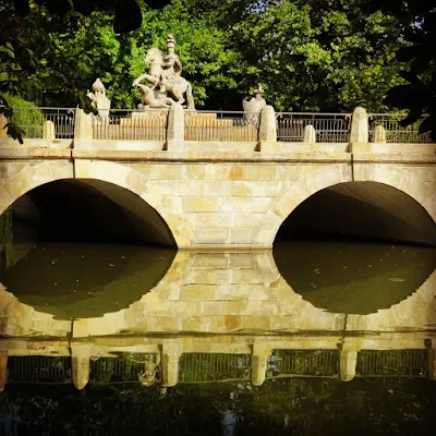 Łazienki Park in Warsaw, Poland