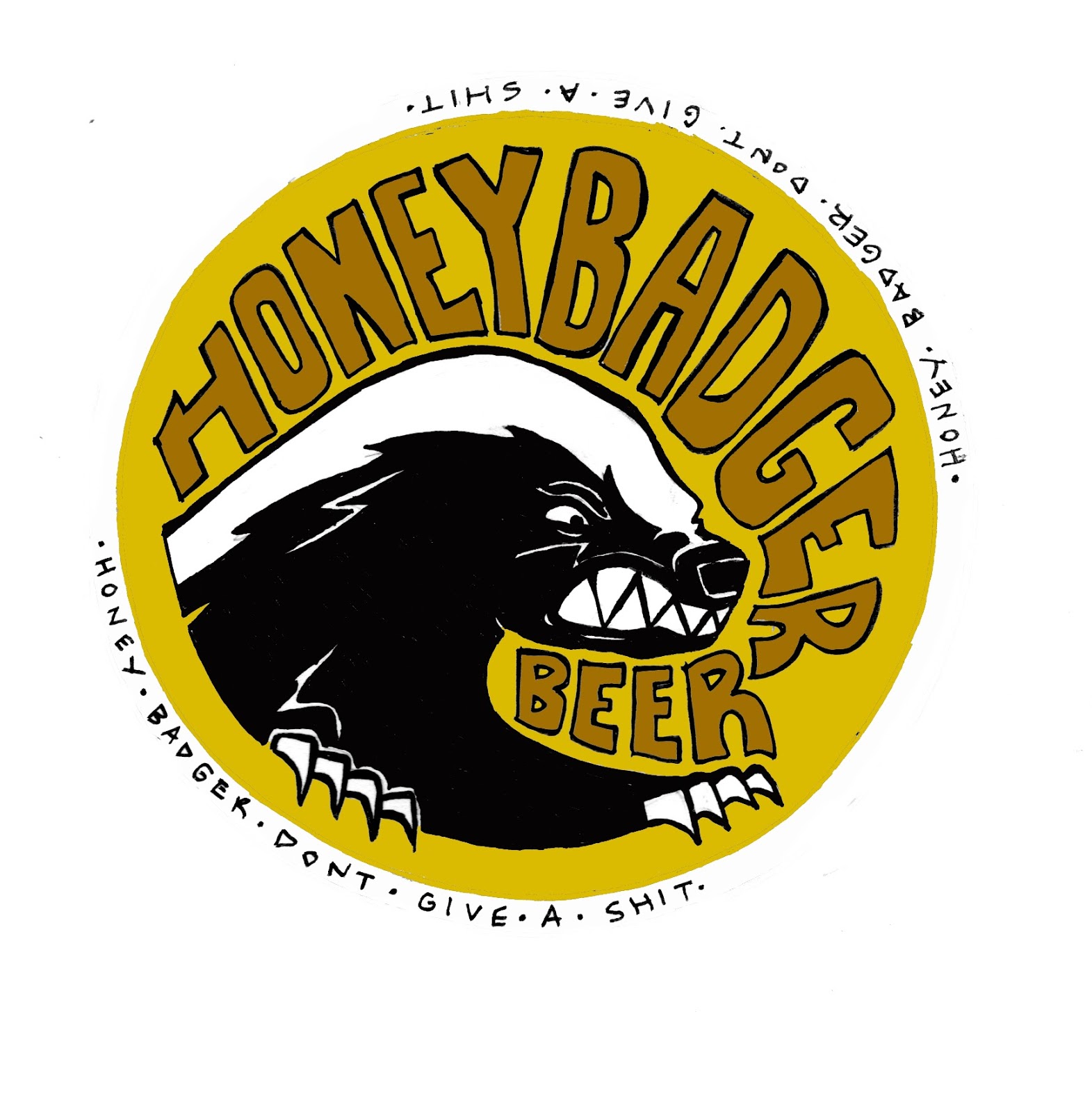 Art is a Confession Honey Badger Beer Logo