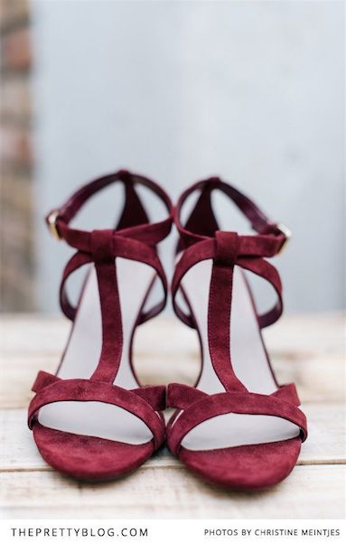 Zapatos de sandalia rojos burdeos para novia Zapatos de sandalia rojos escarlata para novia