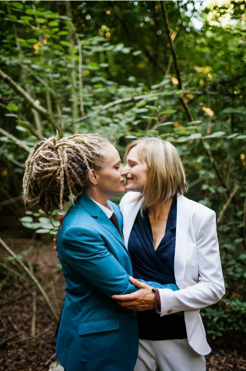 boda eco bosque inglés lesbianas