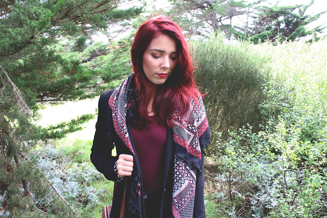 Save the friday, blogueuse, enjoyk, outfits, ootd, tenue, bordeaux, red hair, stradivarius, blazer, mango, urban outfitters, brandy melville,