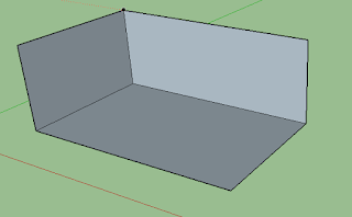 membuat bangunan menggunakan rectangle di sketchup