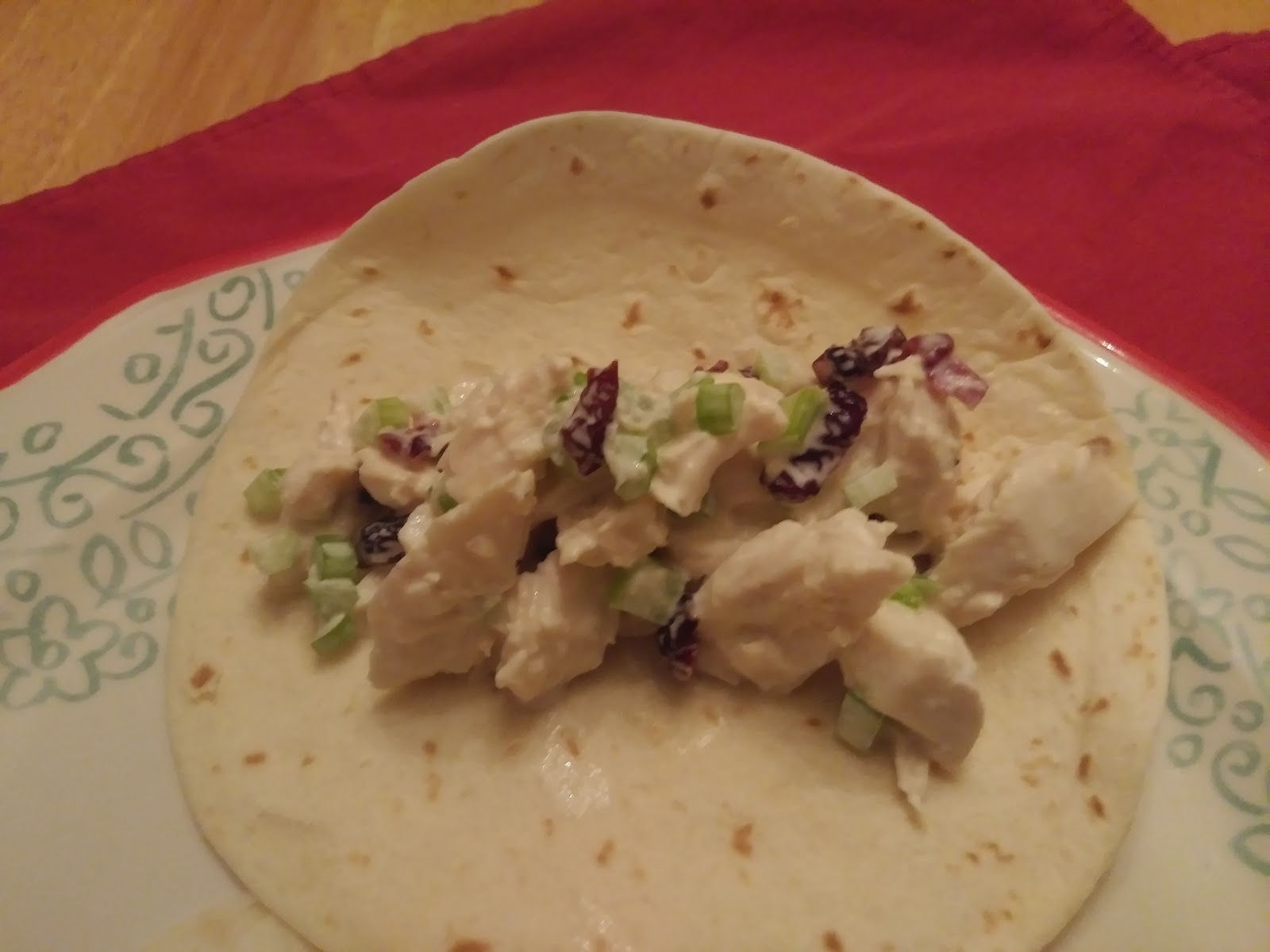 CranberryWeek Cranberry Chicken Salad Wrap