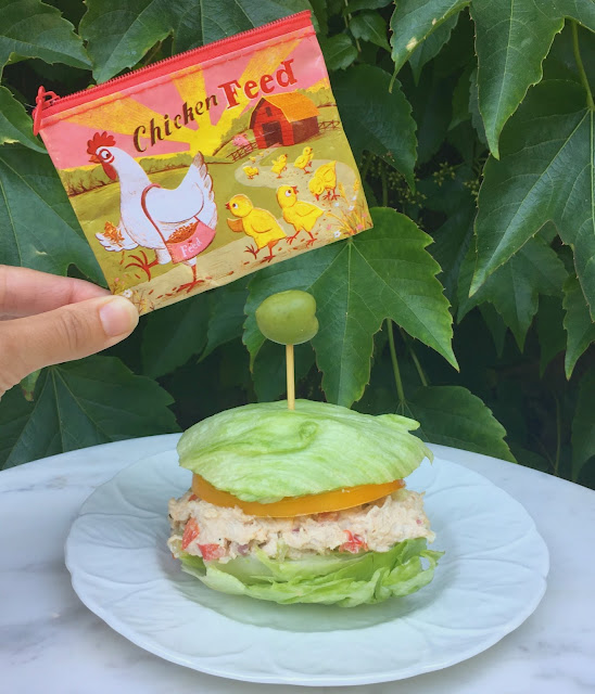 The best Chicken Salad Recipe served on Iceberg Lettuce Buns! 