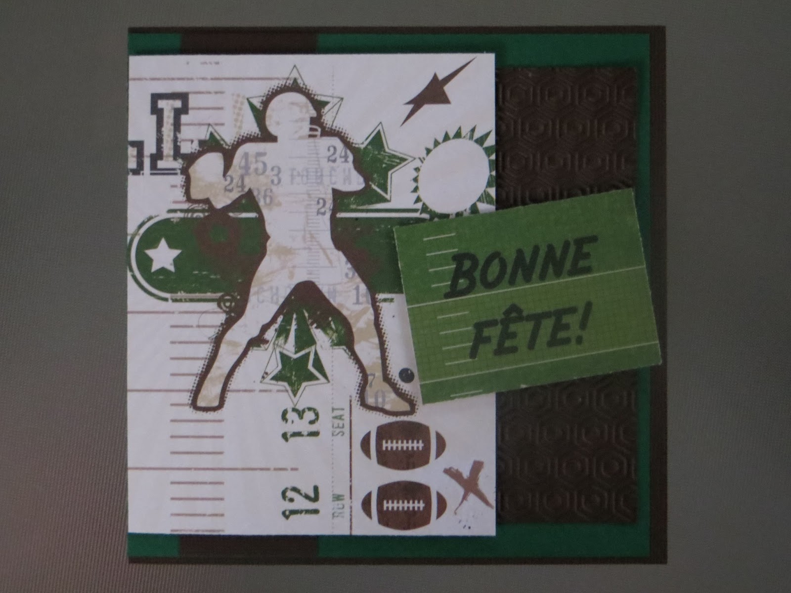 Second Ave Football Carte De Vœux D'anniversaire Pour Fille