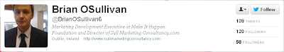 Brian O'Sullivan. Marketing Development Executive at Make It Happen.