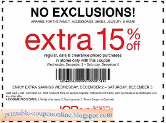 Jcpenney online coupons 2018