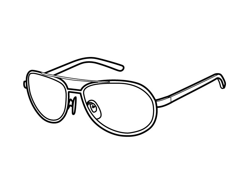Printable Sunglasses Coloring Pages Printable Sunglasses Coloring Pages