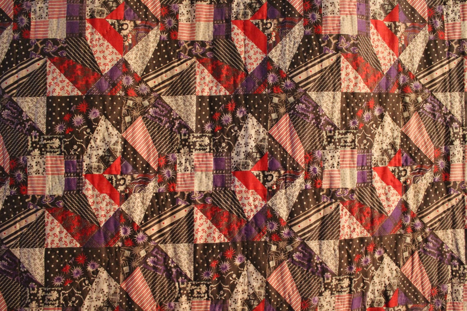 Textile Time Travels Antique Quilt inside an Antique Quilt Quilt