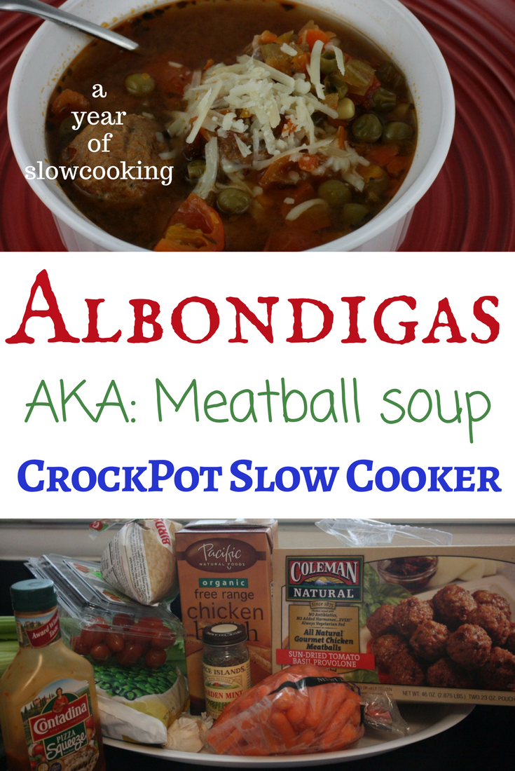 CrockPot Albondigas (Meatball) Soup Recipe A Year of Slow Cooking