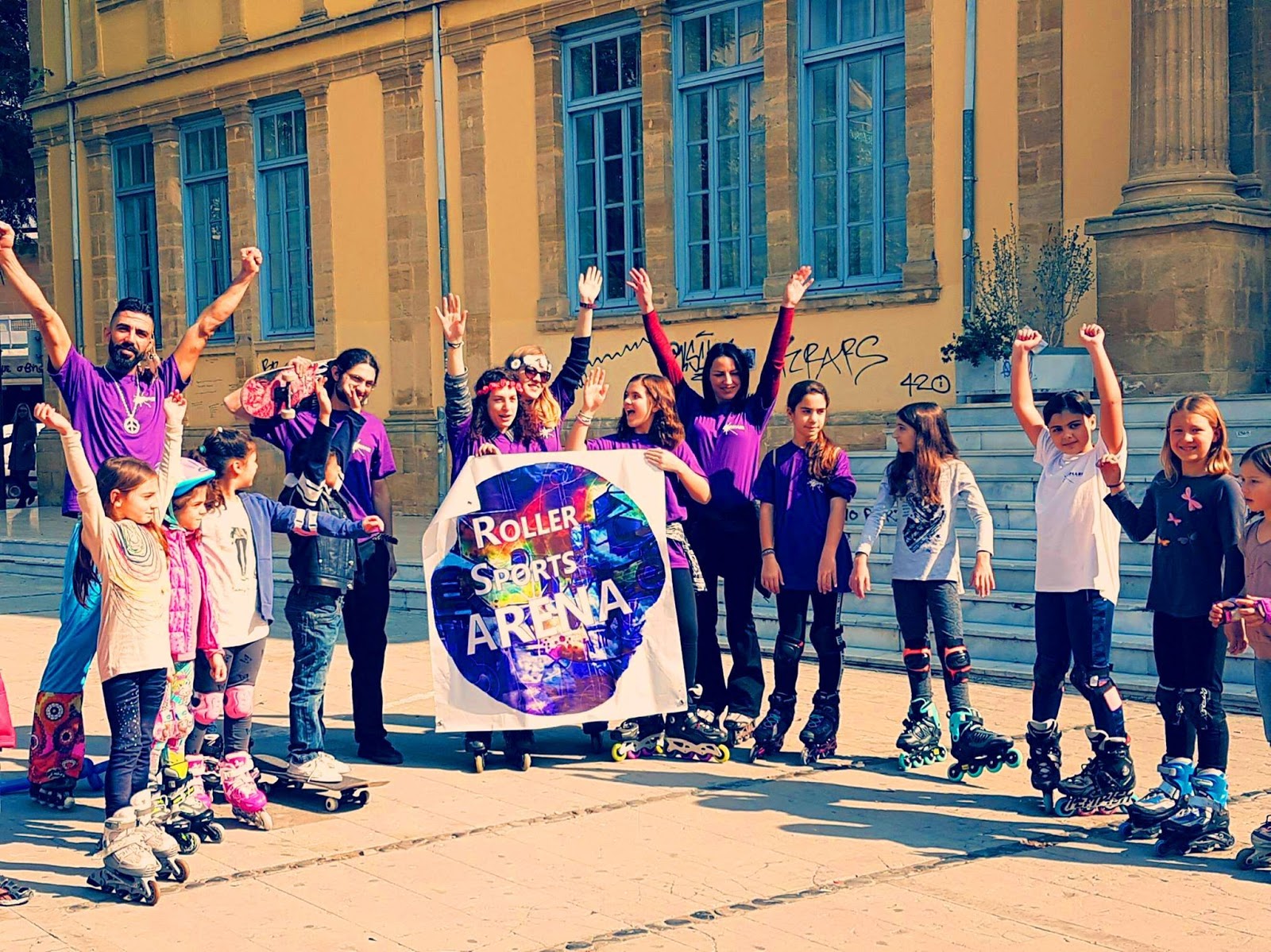 Kids have Fun in Cyprus Roller Sports Arena Cyprus Sport for everybody!