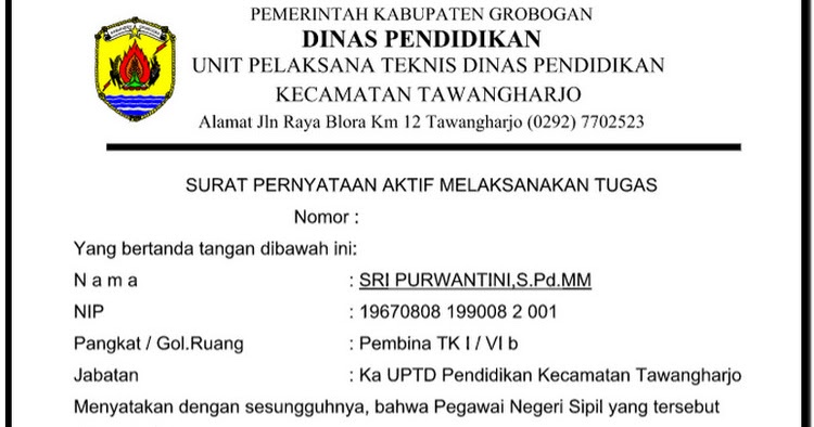 contoh spmt surat pernyataan melaksanakan tugas guru contoh spmt surat pernyataan melaksanakan tugas guru