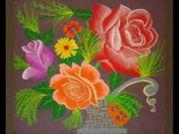 Rose Flower Rangoli Rose Flower Rangoli
