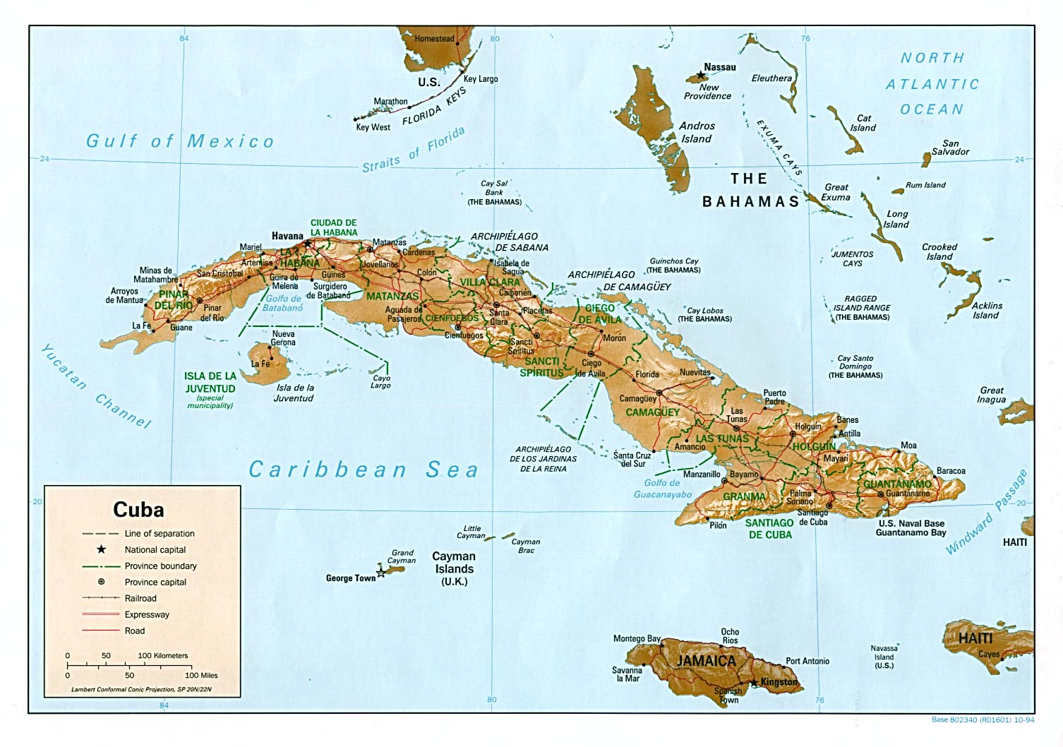 Mapas Geográficos de Cuba - Fox Press™
