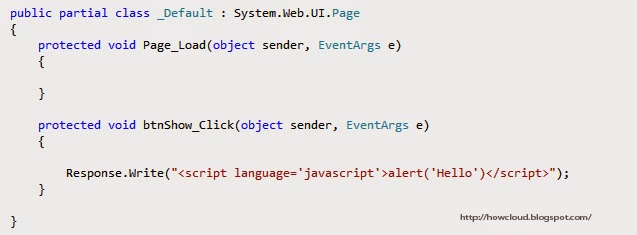 How Cloud: How to create a Message Box in ASP.NET - C#