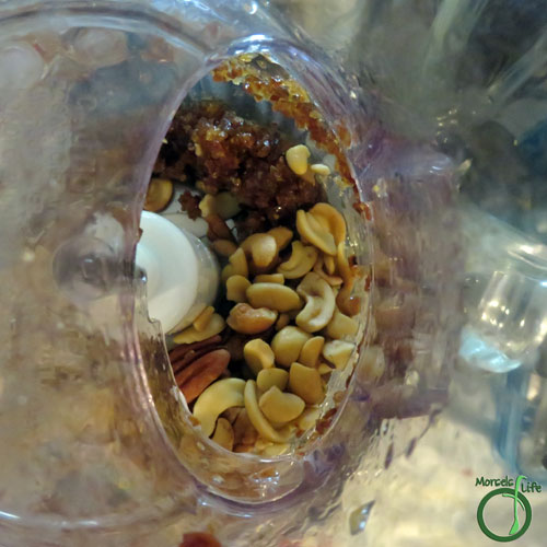 Morsels of Life - DIY Coconut Cream Pie Lara Bars Step 3 - Add nuts and process until uniform.