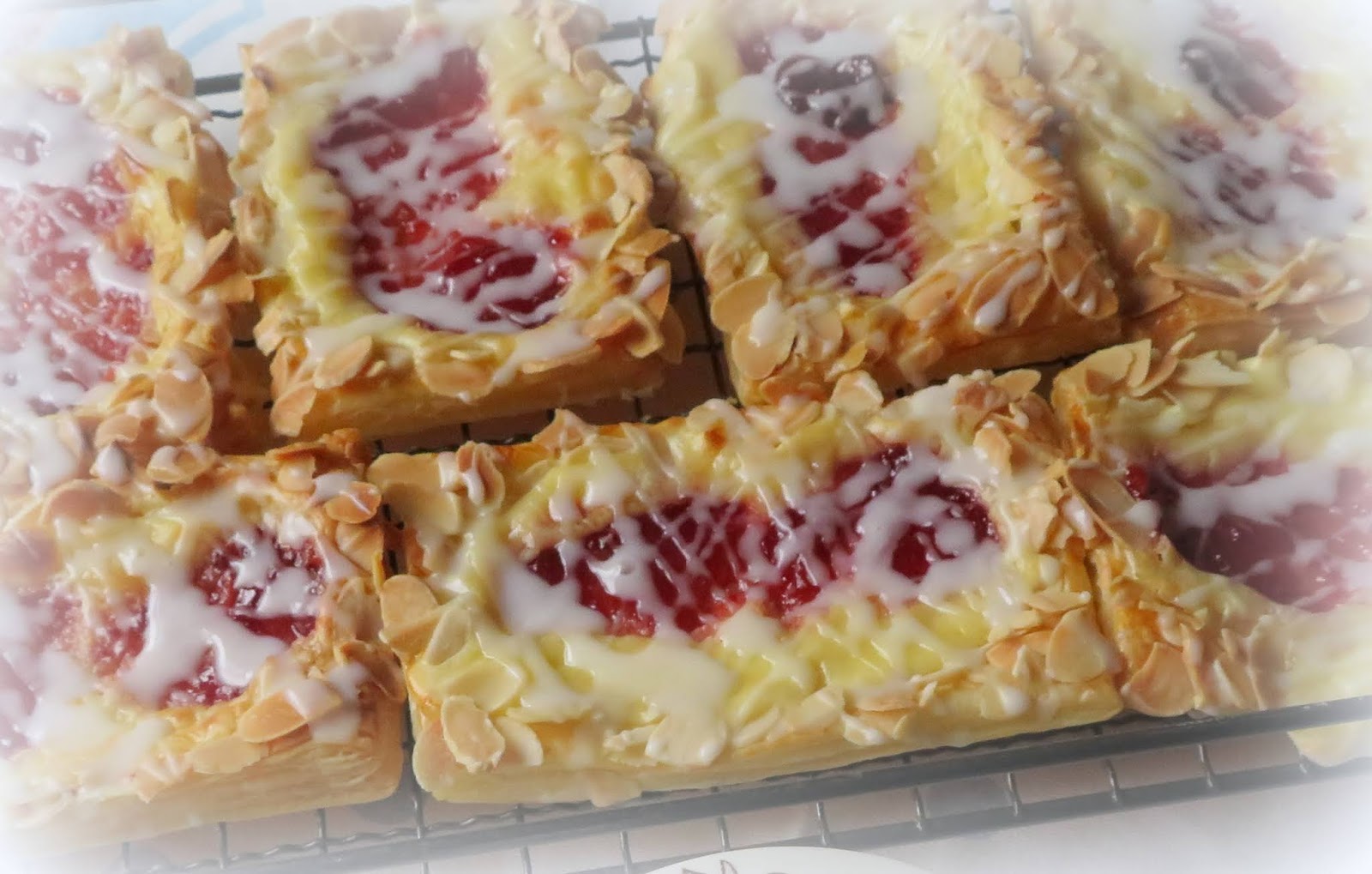 The English Kitchen Strawberry Almond Cream Cheese Danish