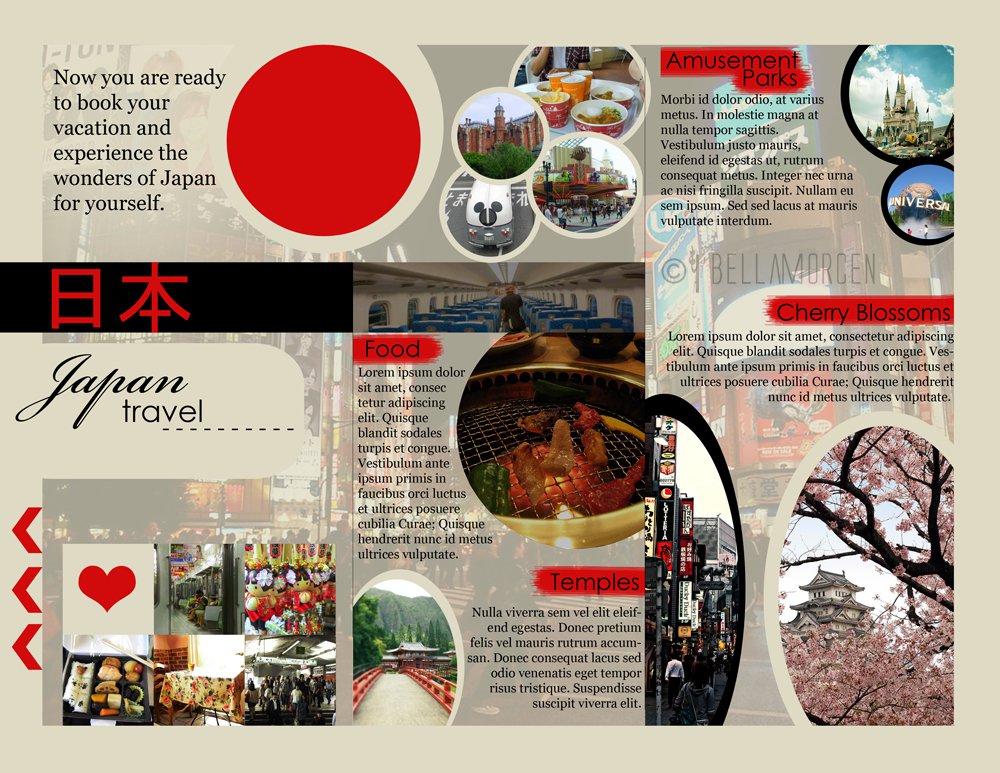 school project japan travel brochure