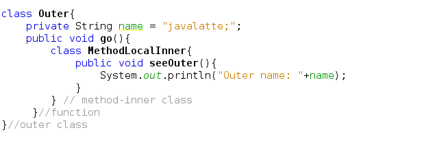 Java-Latte: Flavors of Nested Classes in Java 8
