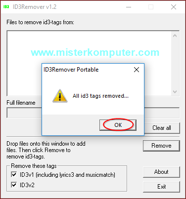 Cara Menghapus ID3 Tag File MP3 Secara Masal