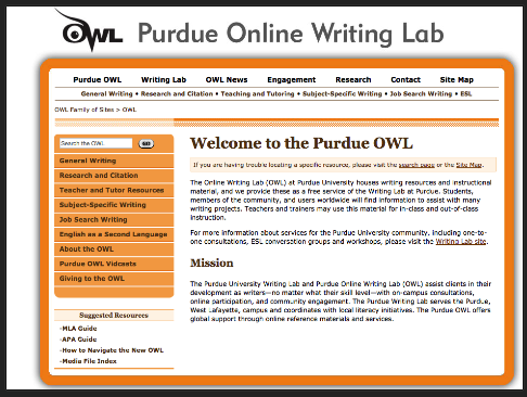 online writing lab of purdue university