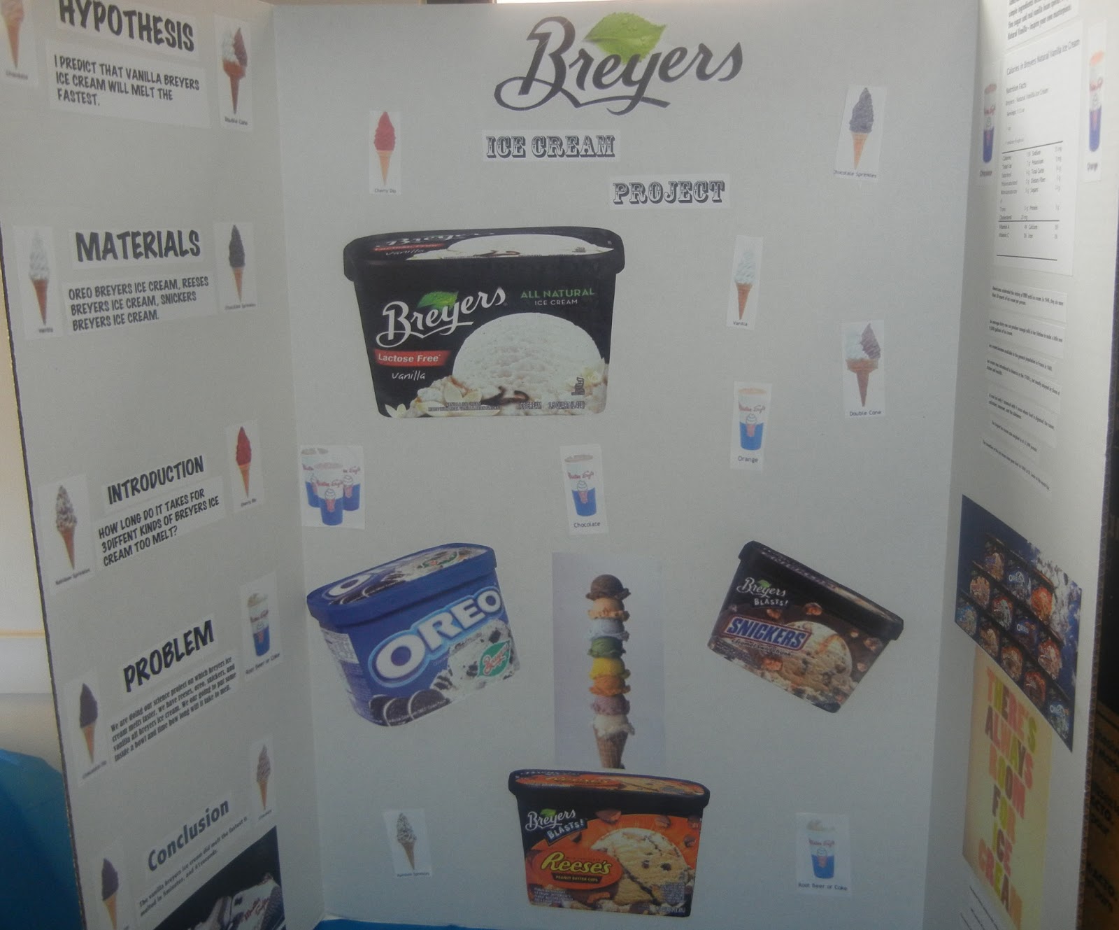 ice cream science fair project