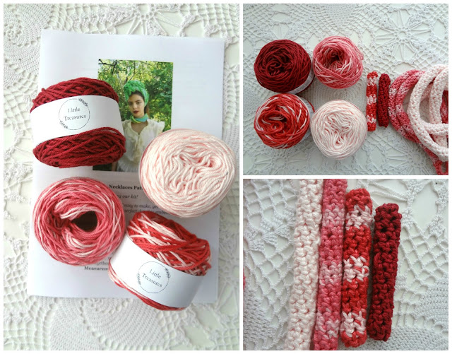 Our First Crochet Tube Necklace Kits!