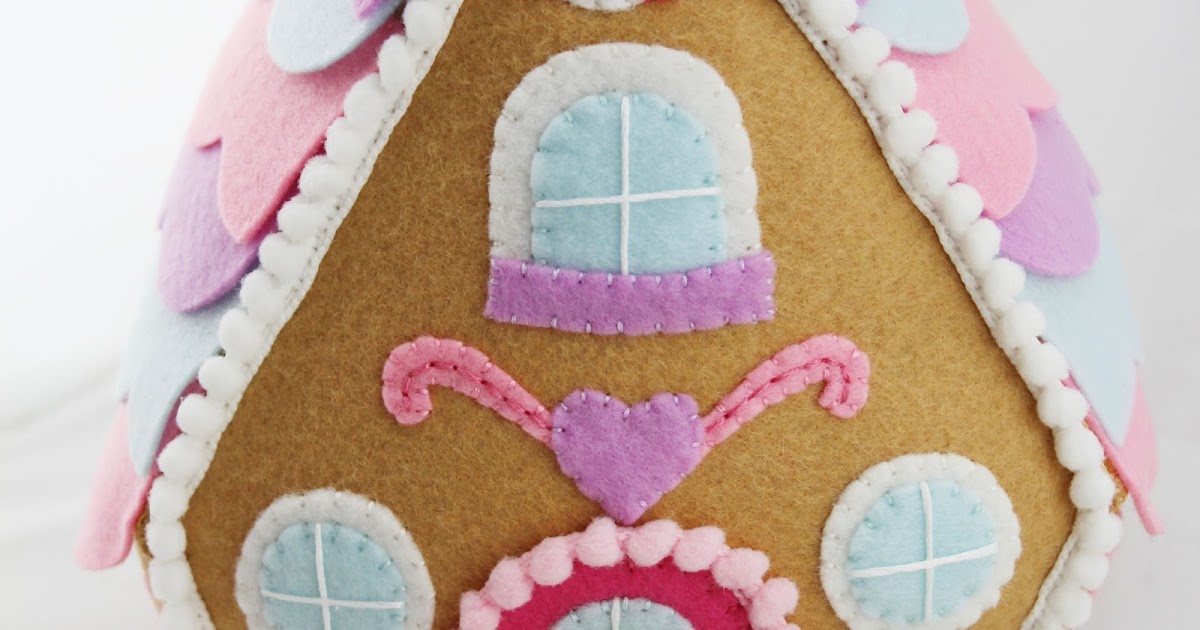 The Sassy Pack Rat Felt Gingerbread House Finished