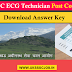 UKSSSC ECG Technician answer key 2017 Download