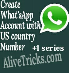 create whatsapp account with US country number