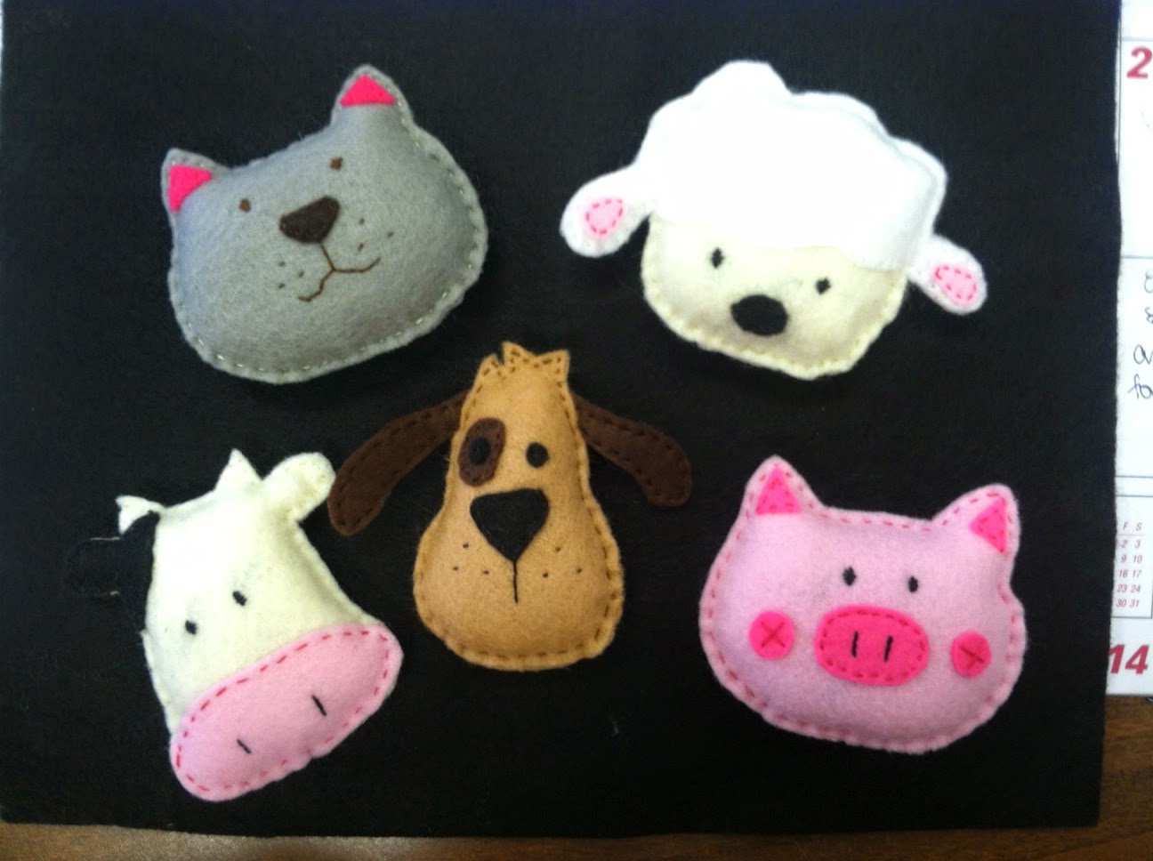 Pressed Clovers Felt Friends