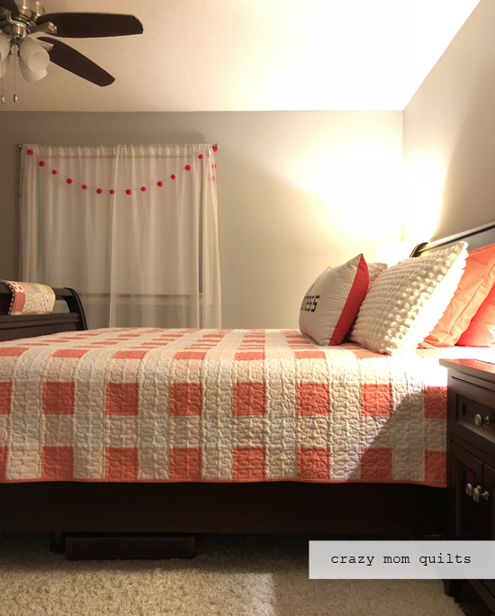 crazy mom quilts gingham quilt complete