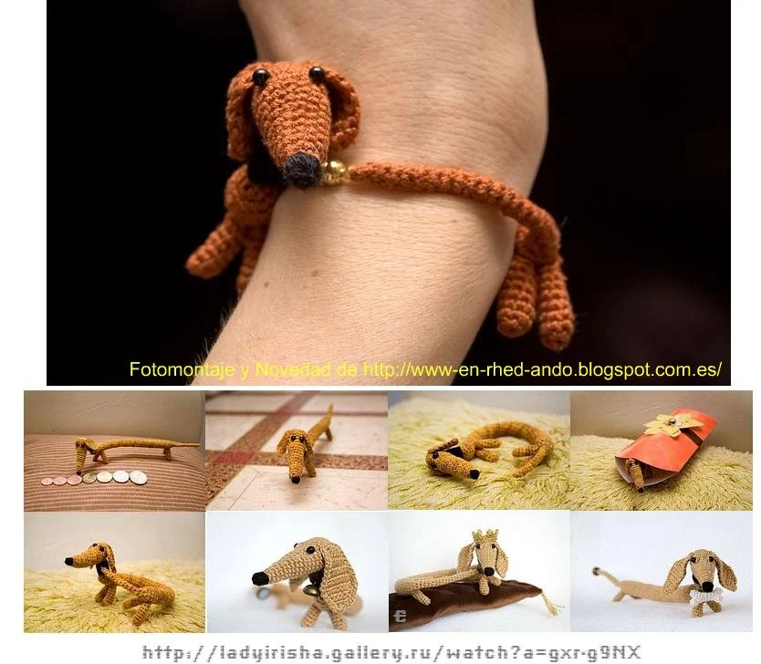 amigurumi, brazalete, pulsera mascotas, crochet, tejer