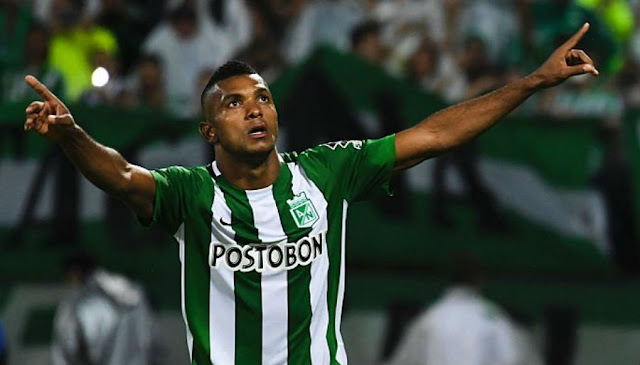 Miguel Borja manifestou o desejo de se transferir para o Palmeiras nesta temporada (Foto: Luís Acosta/AFP) Miguel Borja manifestou o desejo de se transferir para o Palmeiras nesta temporada (Foto: Luís Acosta/AFP)