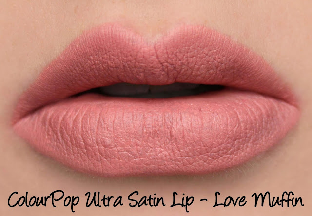 ColourPop Ultra Satin Lip - Love Muffin Swatches & Review