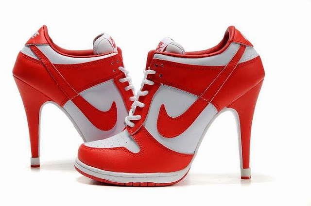 (2)Nike+Dunk+High+Heels Nike High Heels, tênis com salto alto