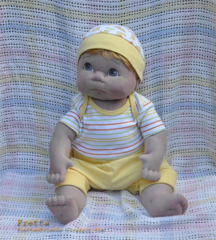 Fretta Life size 48 cm / 19" Soft Sculpture Baby, Child Friendly Cloth