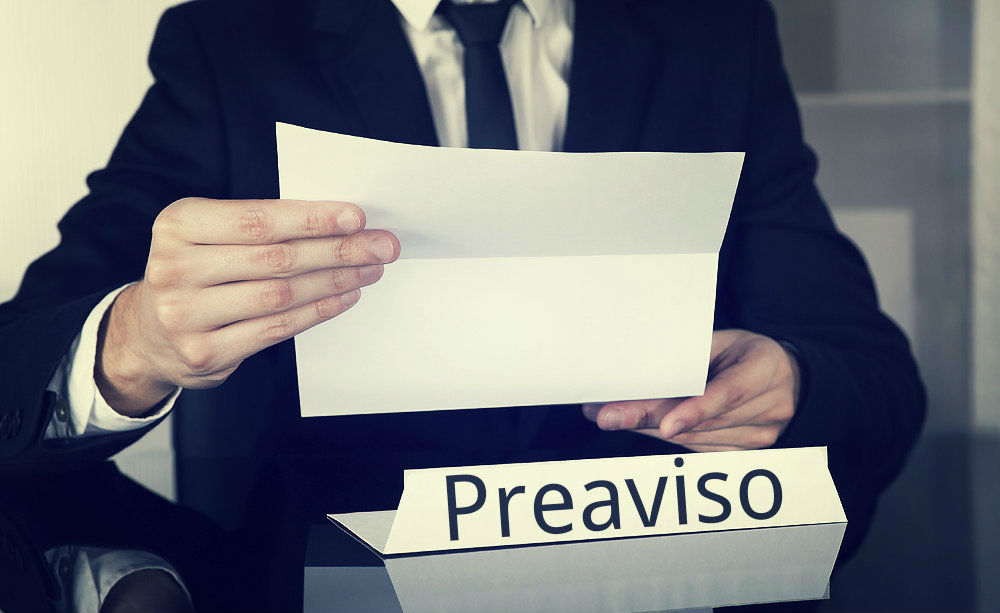 Plazos del Preaviso en la disolución del contrato de trabajo