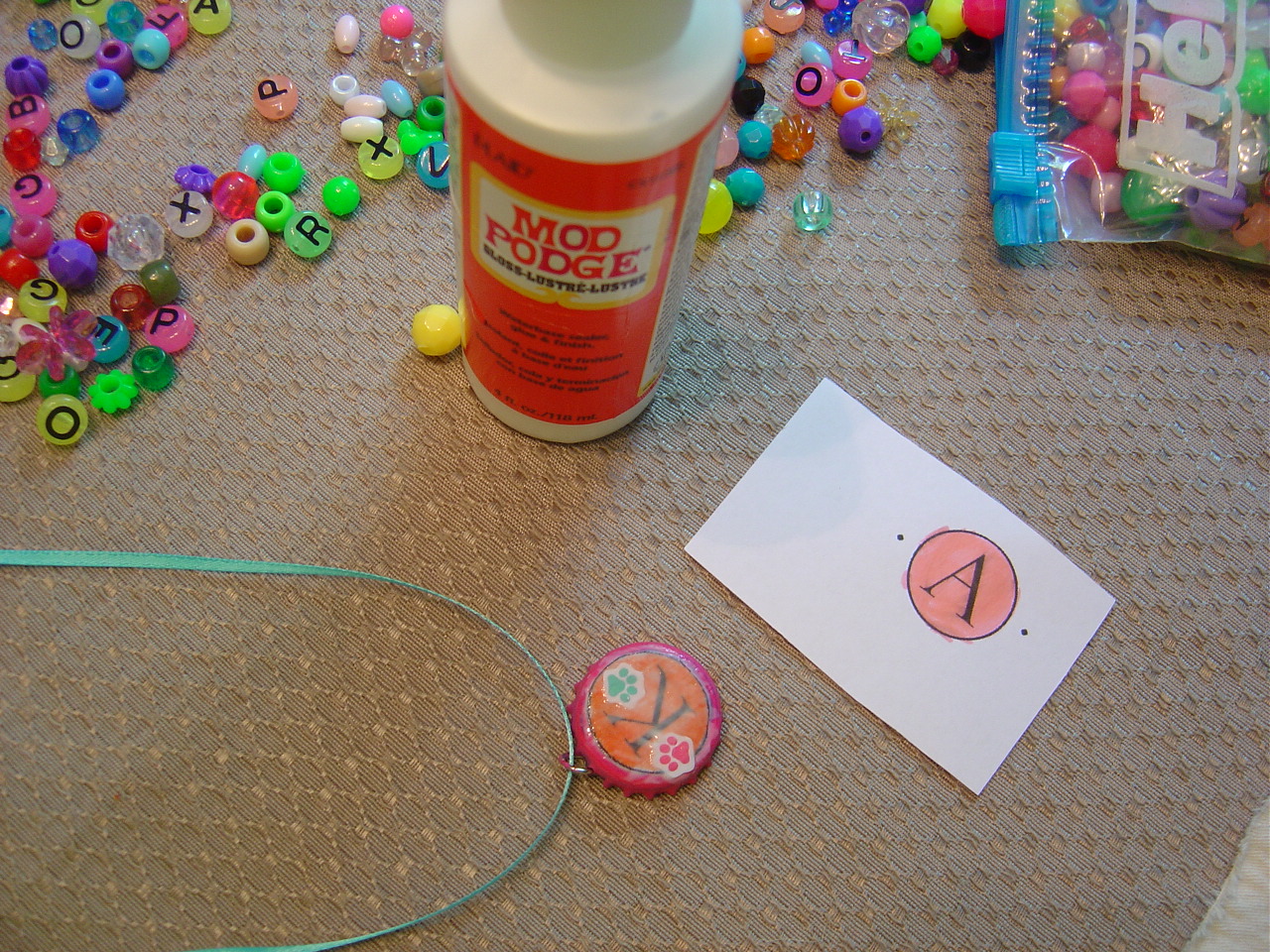 Simple Home Stuff DIY Bottle Cap Necklace