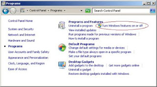 Program and Feature Tips Ampuh Cara Mengaktifkan Telnet di Windows 7