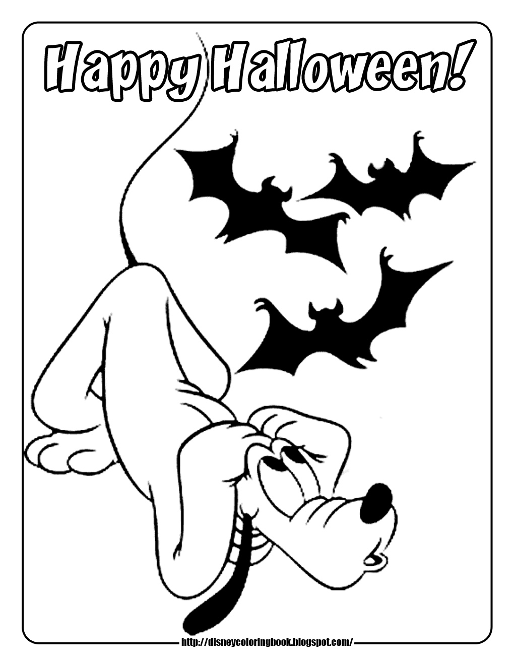 Mickey and Friends Halloween 1: Free Disney Halloween Coloring Pages | Learn To Coloring