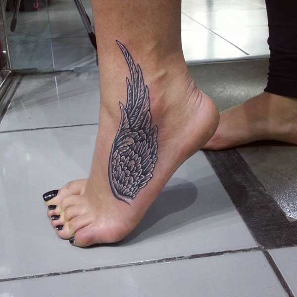 wing tattoo foot wing tattoo foot