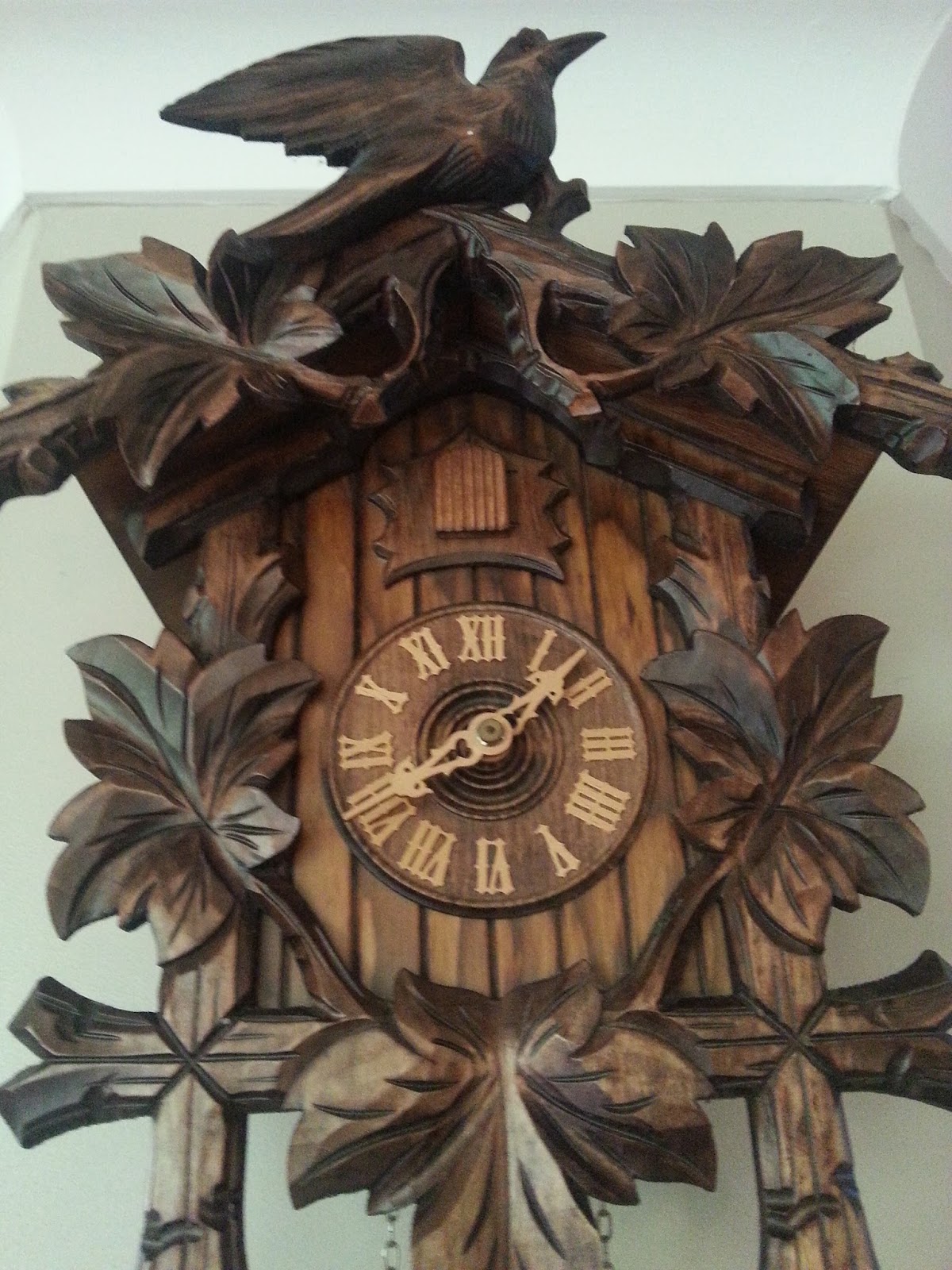 Journey To Contentment The Story Of Cuckoo Clock I Had It Boxed Up And Sent Home To Australia Except For The Two Weights They Would Have Cost A Fortune Post So Poor Dad Carry Them In His Hand