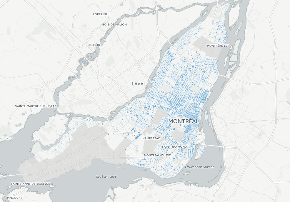 Mapping Montreal's hot spot of crime