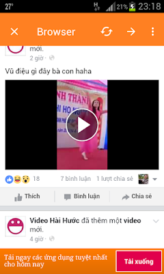 Hướng dẫn chi tiết tải video facebook trên điện thoại android Hướng dẫn chi tiết tải video facebook trên điện thoại android