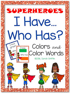 https://www.teacherspayteachers.com/Product/I-Have-Who-Has-Colors-and-Color-Words-Superheroes-2542278