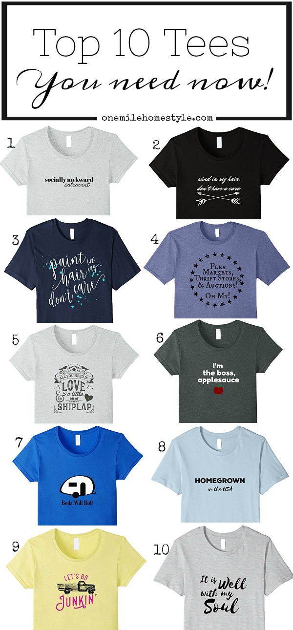 Must Have T-Shirts to add some fun and color to your wardrobe this summer!