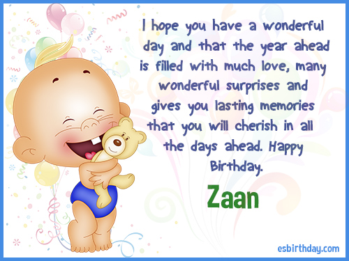 Zaan Happy Birthday Zaan Happy Birthday
