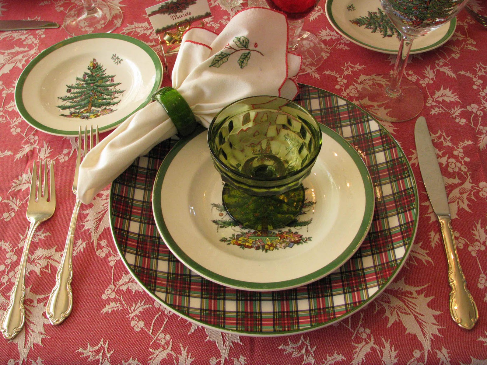 creative journeys tartan for christmas lenox christmas placemats